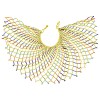 N-7594 Bohemian Ethnic Style Light Green Blue Rice Bead Beaded Multi-layer Necklace African Tribe Fashion Sexy Necklace Jewelry