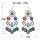 E-6247 Bohemian Ethnic Style Fashion New Earrings Coin Pendant Earrings Geometric Random Acrylic Earrings Jewelry