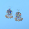 E-6247 Bohemian Ethnic Style Fashion New Earrings Coin Pendant Earrings Geometric Random Acrylic Earrings Jewelry