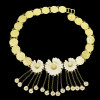 N-7596 Hot Sale Gold Plated Alloy Tassel Daisy Flower Charms Women Sexy Body Jewelry Waist Chains Belly Chains