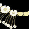 N-7596 Hot Sale Gold Plated Alloy Tassel Daisy Flower Charms Women Sexy Body Jewelry Waist Chains Belly Chains