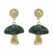 E-6249  Fashion Jewelry Creative Design Simple little Mushroom Gold-plated Crystal Diamond Earrings For Women