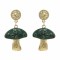 E-6249  Fashion Jewelry Creative Design Simple little Mushroom Gold-plated Crystal Diamond Earrings For Women