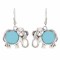 E-6251   Ethnic Tribe Jewelry Creative Design Simple Animal Elephant Butterfly Earrings Crystal Diamond Earrings For Women