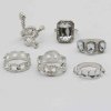 R-1550 6Pcs/set Vintage Silver Metal Snake Geometric Crystal Midi Finger Rings Sets for Women Boho Party Jewelry