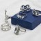 R-1550 6Pcs/set Vintage Silver Metal Snake Geometric Crystal Midi Finger Rings Sets for Women Boho Party Jewelry