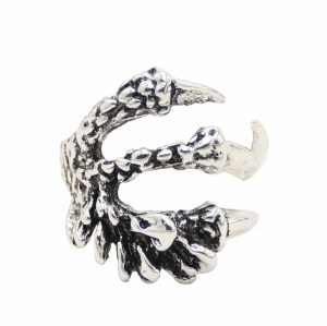 R-1552   Retro Adjustable Open For Men Eagle Claw Punk Metal Dragon Ring Finger  Hiphop Ring Jewelry