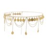 N-7601 Vintage Gold Silver Metal Coin Tassel Belly Chains for Women Dance Waist Body Chain Party Jewelry