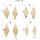 E-6256 Fashion New Designer Hot Selling Good Quality Simple Vintage Fashion Plant Tassel Leaf Earrings Jewelry