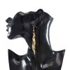 E-6257 5 Styles Vintage Gold Simple Crystal Leaf Long Tassel Drop Earrings for Women Party Jewelry Gift