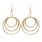 E-6259 4Styles Simple Metal Big Round Sequin Circle Geometric Drop Earrings for Women Boho Holiday Party Jewelry Gift