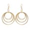 E-6259 4Styles Simple Metal Big Round Sequin Circle Geometric Drop Earrings for Women Boho Holiday Party Jewelry Gift