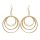 E-6259 4Styles Simple Metal Big Round Sequin Circle Geometric Drop Earrings for Women Boho Holiday Party Jewelry Gift