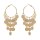 E-6259 4Styles Simple Metal Big Round Sequin Circle Geometric Drop Earrings for Women Boho Holiday Party Jewelry Gift