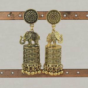 E-6262 Vintage Indian Jewelry Jhumka Charms Earrings For Women Accessories kolczyki Stud Earring Trendy Wedding Earrings