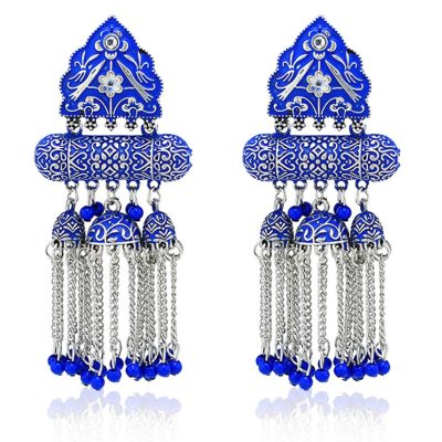 E-6264 Bohemian Fashion Tessel Earrings Vintage Personality Dangle Earrings For WomenE