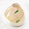 B-1141 Fashion Gold Mental Armband For Women Punk Simple Four Cricles Adjustable Bracelet