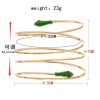 B-1141 Fashion Gold Mental Armband For Women Punk Simple Four Cricles Adjustable Bracelet