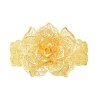 B-1142 Indian Gold Metal Hollow Flower Open Cuff Bangles for Women Bridal Wedding Party Jewelry Gift