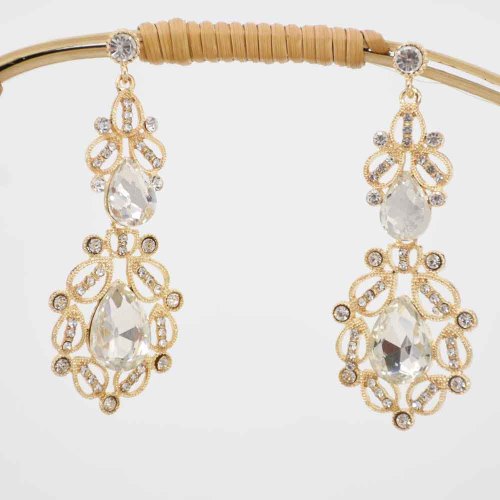 E-6272  Fashion Crystal Rhinestone Pendant Earrings For Women Party Jewelry