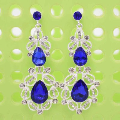 E-6272  Fashion Crystal Rhinestone Pendant Earrings For Women Party Jewelry