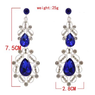 E-6272  Fashion Crystal Rhinestone Pendant Earrings For Women Party Jewelry