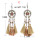 E-6273 Vintage Bohemian Jewelry Boho Dangle Long Statement Drop Earrings Funky Hanging Women Tassel Earrings