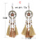 E-6273 Vintage Bohemian Jewelry Boho Dangle Long Statement Drop Earrings Funky Hanging Women Tassel Earrings