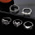 R-1555 Fashionable Vintage Alloy Silver Antique Ring Set Adjustable for Women Thai Silver Jewelry