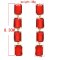 E-6277 New Fashion Red Green Black Glass Crystal Long Drop Earrings for Women Bridal Wedding Party Jewelry Gift