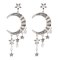 E-6279   Fashion Moon Stars Rhinestone Crystal Jewelry Pendant Earrings For Women