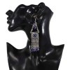 E-6282   Vintage Ethnic Earrings Rhinestone Tassel Pendant Earring For Women Jewelry