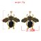 E-6284 3Colors Fashion Insect Bee Crystal Drop Earrings for Women Girl Holiday Party Jewelry Gift