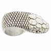 R-1557 Retro Heavy Metal Dark Gothic Street Hip-hop Python Split Punk 4 Four-piece Ring Set For Women