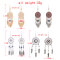 E-6287 Bohemian Hollow Dream Catcher Leaf Tassel Earrings For Women Indian Jewelry Blue Natural Stone Drop Dangle Earrings