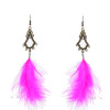 E-6289 New Bohemian Vintage Fluffy Earring Long Tassel Dangle Earring For Women Girls