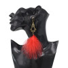 E-6289 New Bohemian Vintage Fluffy Earring Long Tassel Dangle Earring For Women Girls
