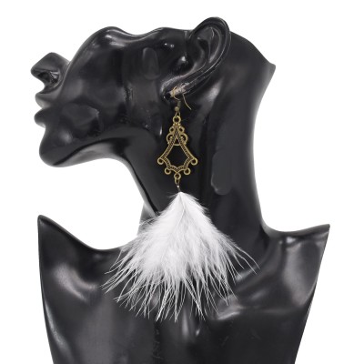 E-6289 New Bohemian Vintage Fluffy Earring Long Tassel Dangle Earring For Women Girls