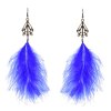E-6290 5Colors Bohemian Feather Long Tassel Drop Earrings for Women Wedding Holiday Party Jewelry Gift