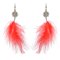 E-6294     New Bohemian Fashion Fluffy Feather Pendants Earring Long Tassel Dangle Earring For Women Girls