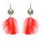 E-6295 4Colors Bohemian Feather Long Tassel  Drop Earrings for Women Girl Ethnic Holiday Party Jewelry