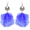 E-6295 4Colors Bohemian Feather Long Tassel  Drop Earrings for Women Girl Ethnic Holiday Party Jewelry