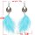 E-6295 4Colors Bohemian Feather Long Tassel  Drop Earrings for Women Girl Ethnic Holiday Party Jewelry