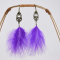 E-6293 Bohemian Feather Long Tassel  Drop Earrings for Women Girl Ethnic Holiday Party Gift Jewelry