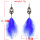 E-6293 Bohemian Feather Long Tassel  Drop Earrings for Women Girl Ethnic Holiday Party Gift Jewelry