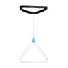N-7615 Drop Turquoise Gem Thigh Chain Leg Chain Silver Metal Chain Plus Size Leg Choker Body Chain