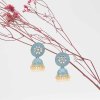 E-6299   Bell Drop Earrings Rhinestones Pendant Earring For Women Jewelry