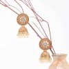 E-6299   Bell Drop Earrings Rhinestones Pendant Earring For Women Jewelry
