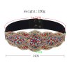 N-7616 3Colors Handmade Bohemian Multicolors Resin Beads Statement Belly Waist Body Chain Dress Belt Waistbands Ethnic Jewelry