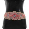 N-7616 3Colors Handmade Bohemian Multicolors Resin Beads Statement Belly Waist Body Chain Dress Belt Waistbands Ethnic Jewelry
